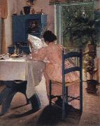 Laurits Andersen Ring at breakfast France oil painting artist